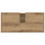 vidaXL Cabinet de Lavabo avec stockage Chêne artisanal 63 x 29 x 55 cm