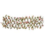 vidaXL Treillis de lierre artificiel extensible rose foncé 180x20 cm