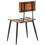 vidaXL Chaises de salle à manger 2 Pièces Bois de récupération solide