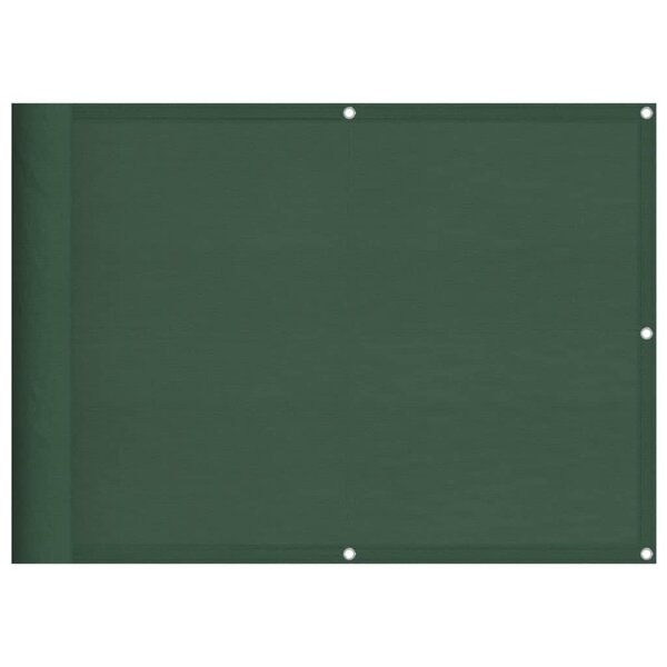 vidaXL Écran de balcon vert foncé 75x800 cm 100  polyester oxford