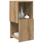 vidaXL Meuble d'angle Blanc 30 5x30x65cm Bois d'ingénierie