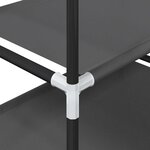 vidaXL Étagère à chaussures 4 niveaux 44x28x77 cm tissu non-tissé