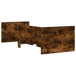 vidaXL Cadre de lit sans matelas chêne fumé 75x190 cm