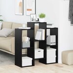 vidaXL Buffet Chêne noir 90 x 30 x 90 cm