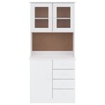 vidaXL Buffet ALTA blanc 77x35x165 cm bois massif de pin