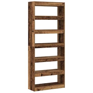 vidaXL Bibliothèque Bois ancien 80 x 30 x 198 cm Bois d'ingénierie