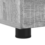 vidaXL Cabinet de salle de bain Sonoma gris 76 5 x 35 x 64 cm