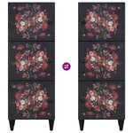 vidaXL Armoires de rangement avec porte Multicolore 40 x 33 5 x 110 cm