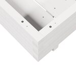 vidaXL Jardinière blanc 80x80x26 5 cm bois de pin massif