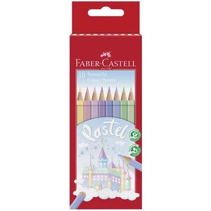 Crayons de couleur COLOUR PASTELL  étui de 10 FABER-CASTELL