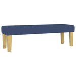 vidaXL Sommier à lattes de lit avec matelas Bleu 160x200 cm Tissu