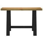vidaXL Table console NOAIN pieds en forme de A 120x30x75 cm massif pin