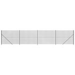 vidaXL Clôture à mailles losangées avec bride anthracite 1 6x10 m