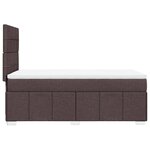 vidaXL Sommier à lattes de lit avec matelas Marron foncé 90x190 cm
