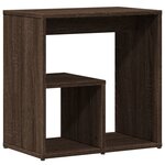 vidaXL Tables d'appoint 2 Pièces chêne marron 50x30x50 cm bois ingénierie