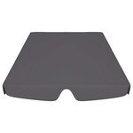 vidaXL Toit rechange balançoire anthracite 188/168x145/110 cm