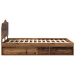 vidaXL Cadre de lit Bois ancien 120 x 190 cm Pin massif