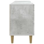vidaXL Meuble TV 150 x 31 x 50 cm Gris béton Bois d'ingénierie