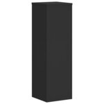 vidaXL Supports pour plantes 2 Pièces noir 25x25x80 cm bois d'ingénierie