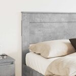 vidaXL Tête de lit Gris béton 135 cm Bois d'ingénierie