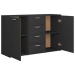 vidaXL Buffet Gris 120x35 5x75 cm Bois d'ingénierie