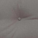 vidaXL Coussin de Dos Taupe 140 x 24 x 50 cm tissu