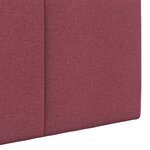 vidaXL Tête de lit suspendue Bordeaux Tissu