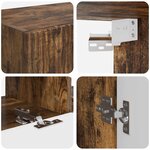 vidaXL Ensemble meuble TV 6 Pièces Chêne fumé Bois d'ingénierie