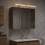 vidaXL Armoire Miroir de Salle de Bain Chêne artisan 60 x 14 5 x 50 cm