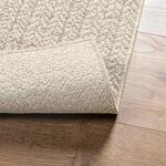 vidaXL Tapis ZIZUR crème 240x240 cm aspect de jute intérieur extérieur