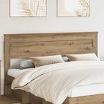 vidaXL Tête de lit Chêne artisanal 180 cm Bois d'ingénierie