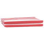 VidaXL Tissu de remplacement de store Rouge et Blanc 10x1.6 m