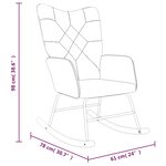 vidaXL Chaise à bascule Patchwork Tissu