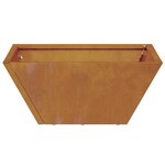 vidaXL Bols à fleurs   5 Pièces  35x35x15 cm en acier corten.