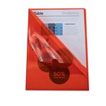 Sachet De 10 Pochettes Coin Pvc Lisse Haute Résistance 13/100e - A4 - Rouge - X 10 - Exacompta