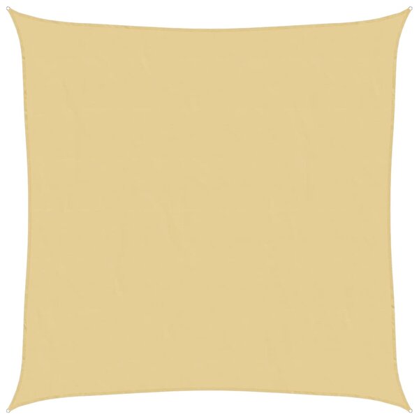 vidaXL Voile d'ombrage sable 5x5 m 100   polyester oxford