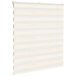 vidaXL Store zèbre beige marbré largeur du tissu 125 9 cm polyester
