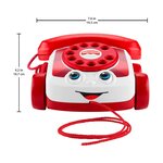 Mattel JGG97 - Téléphone animé Rouge pour bébé