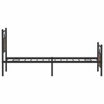 vidaXL Cadre de lit sans matelas chêne marron 75x190cm bois ingénierie