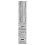 vidaXL Ensemble de Meubles 2 Pièces Sonoma gris 33 x 34 5 x 87 cm