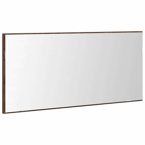 vidaXL Miroir Chêne marron 80 x 37 cm Verre et Bois Ingénierie
