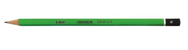 Crayon papier graphite Hexagonal CRITERIUM 550 Mine H BIC