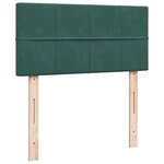 vidaXL Sommier à lattes de lit avec matelas Vert foncé 90x200 cm