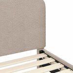 vidaXL Cadre de lit pour enfants avec tête de lit Gris clair