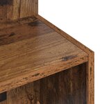 vidaXL Table d'appoint Bois ancien Ø 39 5 x 55 cm Bois d'ingénierie