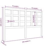 vidaXL Tête de lit Blanc 156x4x100 cm Bois massif de pin