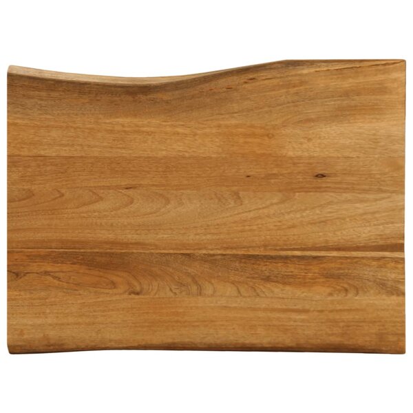 vidaXL Dessus de table 70x60x2 5 cm bord vivant bois massif manguier