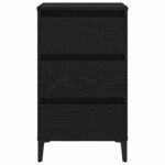 vidaXL Cabinet de chevet Chêne noir 40 x 35 x 69 cm Bois d'ingénierie