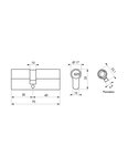 THIRARD - Cylindre de serrure débrayable Transit 1  30x40mm  5 clés  nickelé