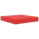 vidaXL Coussin de canapé d'extérieur Rouge 60 x 60 x 8 cm Polyester